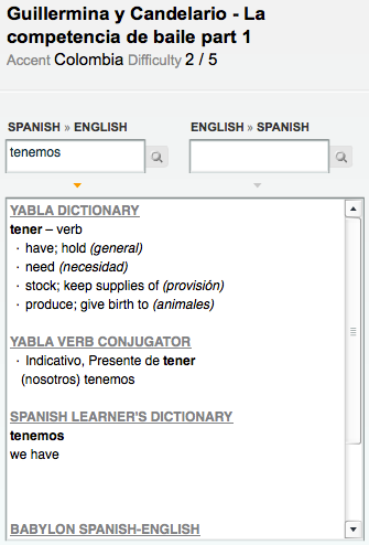 Yabla Spanish - Free Spanish Lessons