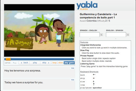 Yabla Spanish - Free Spanish Lessons