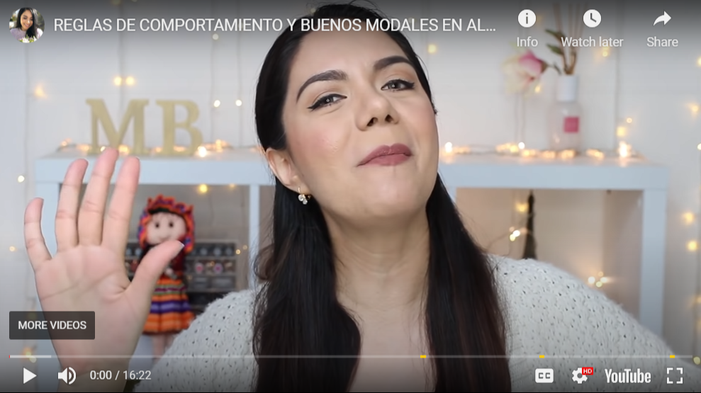 Spanish Lessons from YouTube Videos #2: “Reglas de Comportamiento en Alemania” by Mariebelle TV